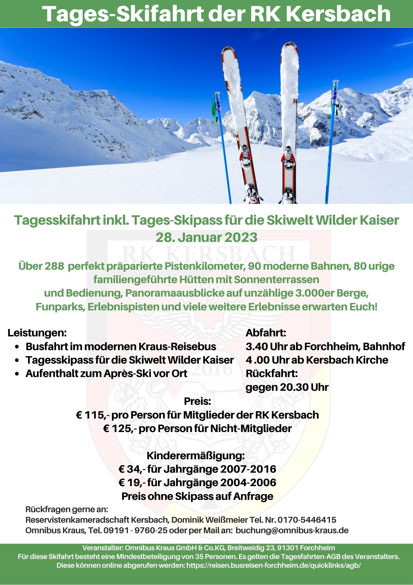 Skifahrt RK Kersbach
